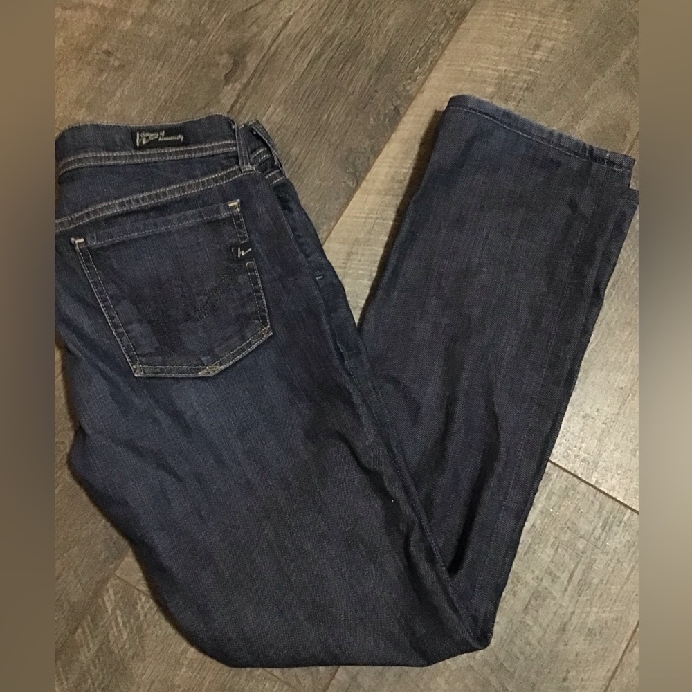 Citizens Of Humanity Women's Straight Leg Jeans - Dark Indigo Blue